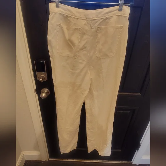 Polo Ralph Lauren wide leg hemp pants in natural sz 10.